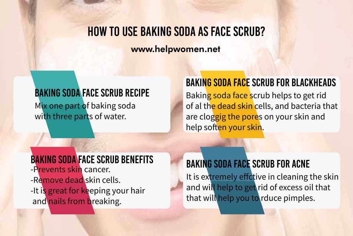 How to use Baking Soda as Face Scrub? Help Women
