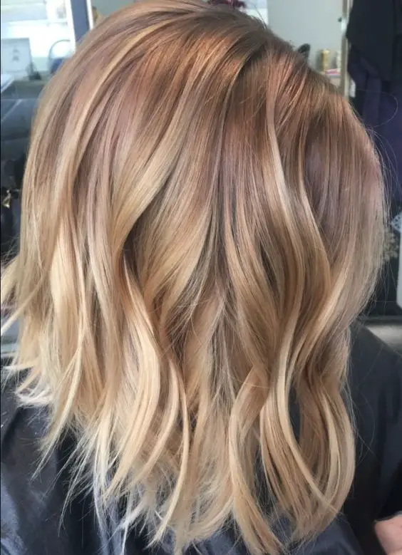 golden blonde hair color