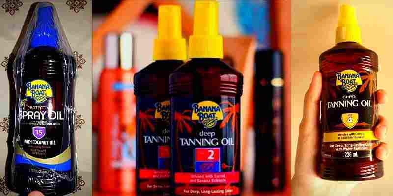 banana boat tanning oil