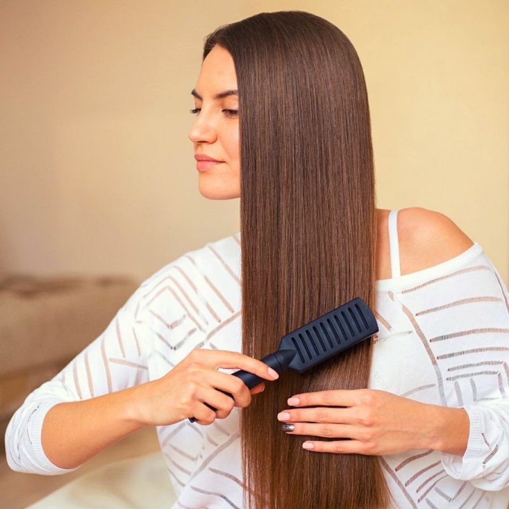 how to straighten hair at home