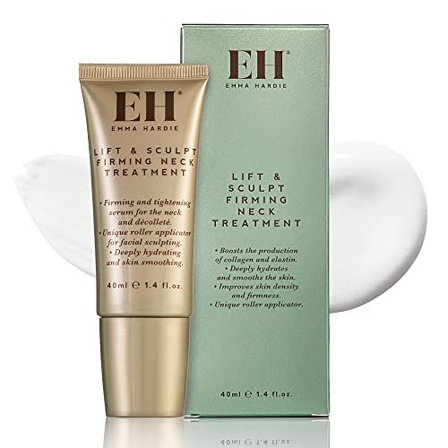 Emma Hardie Lift & Sculpt Firming Neck Treatment| Lifts Neck Contours, Firms Skin, Reduces Crepiness, and Softens Skin | Collagen Boosting | Hydrating | Targeted-Lifting |