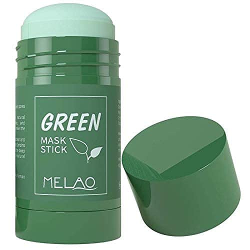 Green Tea Mask Stick for Face, Blackhead Remover with Green Tea Extract, Deep Pore Cleansing, Moisturizing, Skin Brightening, Removes Blackheads for All Skin Types of Men and Women