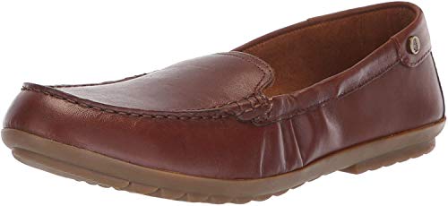 Hush Puppies Women's AIDI Mocc Slipon Driving Style Loafer, Dachshund Leather, 10 M