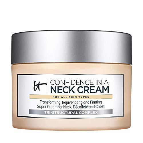IT Cosmetics Confidence in a Neck Cream - Anti-Aging & Firming Moisturizer - Reduces the Look of Neck Lines, Tightens & Smooths - With Collagen & Hyaluronic Acid - 2.6 fl oz