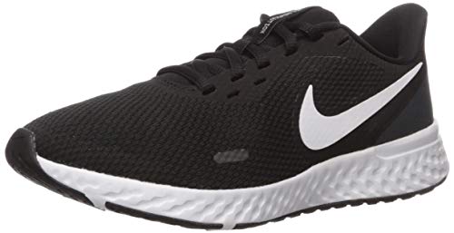 Nike Women's Revolution 5 Running Shoe, Black/White-Anthracite, 8.5 Wide US