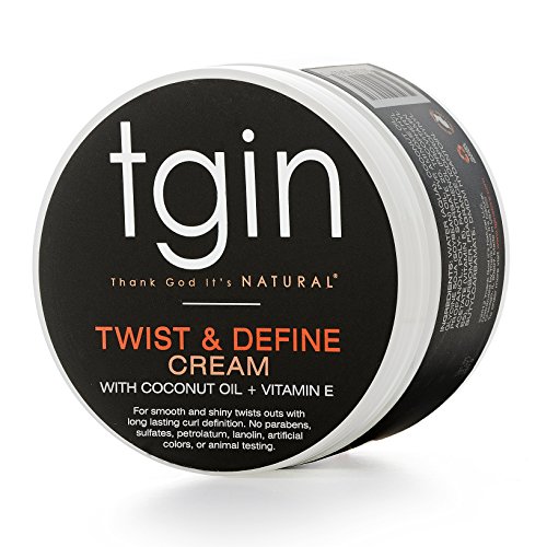tgin Twist and Define Cream For Natural Hair - Dry Hair - Curly Hair (12 Oz)